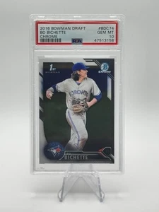 2016 Bowman Draft Bo Bichette Chrome 1st Bowman #BDC-74 PSA 10 - Picture 1 of 2