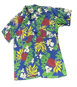 1950 Champion Duke Kahanamoku Hawaiihemd Gr. Small/Medium Blumenmuster True Vintage - Bild 1 von 15
