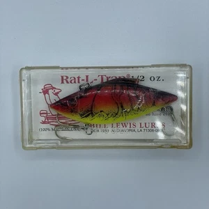 Vintage Bill Lewis Rat-L-Trap 1/2 oz Crankbait Fishing Lure Rt48 NIOP Crawfish - Picture 1 of 4