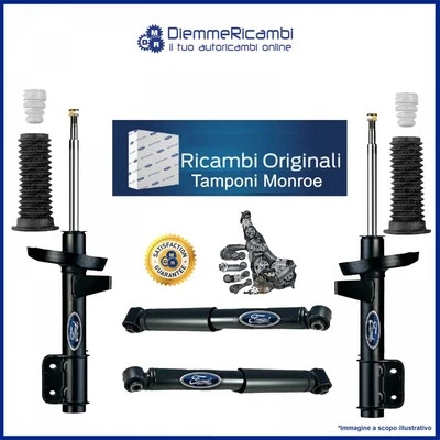 KIT 4 AMMORTIZZATORI ORIGINALI FORD MOTORCRAFT FORD FIESTA VI - 08>13 + Tamponi - Immagine 1 di 4