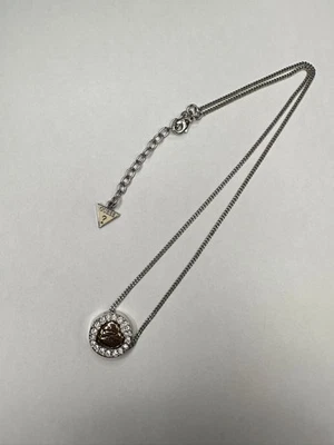 COLLANA DONNA GUESS IN ARGENTO E CUORE COLOR ORO ROSA - Immagine 1 di 4