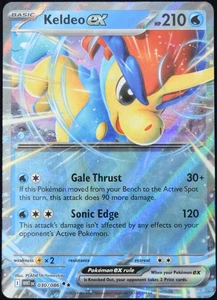 Pokemon Juego de Cartas Coleccionables Keldeo ex 030/086 2025 Blanco Llamarada Doble Tarjeta Rara - Casi Nuevo - Imagen 1 de 8