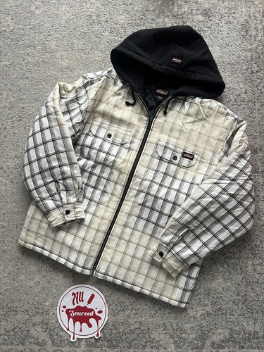 Supreme x Dickies camicia a quadri con cappuccio e zip taglia media
