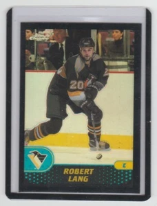 ROBERT LANG Penguins 2001-02 Topps Chrome BLACK REFRACTOR #78 SP #41/50 SSP - Picture 1 of 2