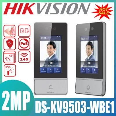 Hikvision DS-KV9503-WBE1 PoE Villa Door Station Facial Recognition 2-Way Audio - Image 1 of 4