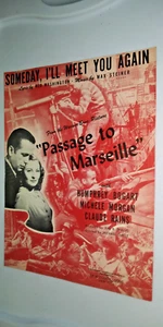 Spartiti: Un giorno ti incontrerò di nuovo da "Passaggio a Marsiglia" 1944 - Foto 1 di 2