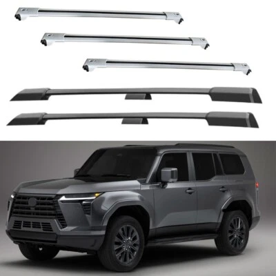 5 Pcs Crossbars Roof Rail Rack Top Cross Bars Fit For Lexus GX550 2024 2025 - Image 1 of 4