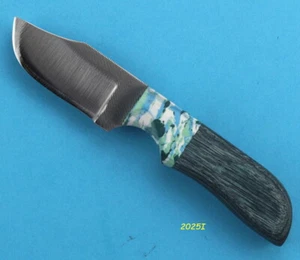 Anza Hand Made Fixed Blade High Carbon Steel Clip Point Blade Dymalux Handle USA - Picture 1 of 3