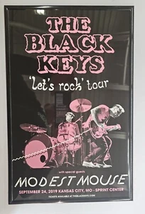 Poster concerto The Black Keys 2019 Kansas City 11 x 17 incorniciato - Foto 1 di 3