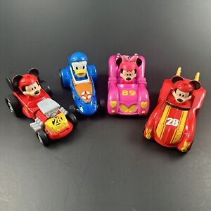 Disney Mickey Mouse Roadster Racers Diecast LOT of 4 Cars