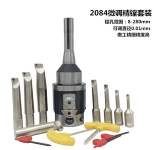 R8-NBH2084 Metric Fine Boring Head NT40 BT40 Tool Holder + 8Pcs 20mm Boring Bar - Picture 1 of 1