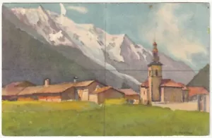 ILLUSTRATORE - ARTIST SIGNED - F. PORTIER - ARGENTIERES PRES CHAMONIX -97965- - Picture 1 of 1