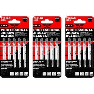 15 x TopsTools T101AO Jigsaw Blades Curved and Clean Cuts For Bosch Makita - Picture 1 of 5
