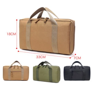 Handgun Bag Can Hold 2 Pistol Tactical Gun Carrier Pouch Pack for Outdoor Shoot - Bild 1 von 12