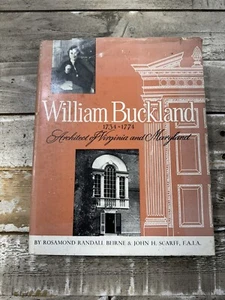 1958 Antique SIGNED Architecture Book "William Buckland Architect of MD and VA" - Picture 1 of 11