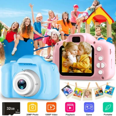Kids Children Digital Camera 1080p HD Mini Video Camcorder With 32G TF Card - Image 1 of 4