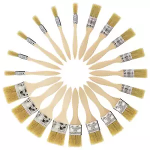 US Art Supply Chip Brushes Paint  Adhesives Touchups 20pc - 0.5", 1", 1 1/2", 2" - Picture 1 of 7