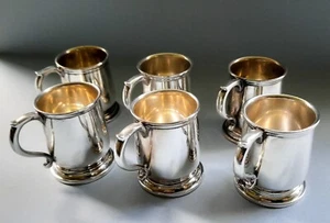 Boxed set of novelty sterling silver shot cups Adie Bros Ltd, Birmingham 1923 - Picture 1 of 6