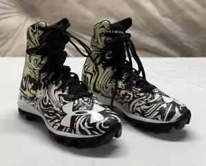 Botines de fútbol Under Armour UA Highlight Lux RM Jr negros blancos juveniles talla 2,5 - Imagen 1 de 7