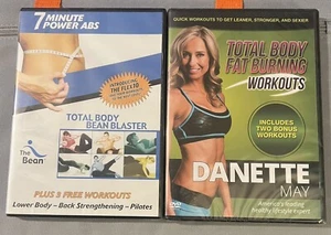 Danette May Total Body Fat Burning Workout & 7 Minute Power Abs (2 DVDs, New) - Imagen 1 de 2