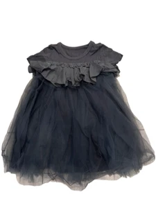 JNBY - Grey Ruffle Tulle Dress Size 8/10Y NWT - Picture 1 of 2