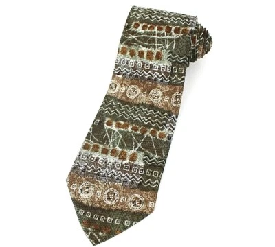 Corbata de diseñador Giorgio Moreschi para hombre abstracta Italia seda L-58 W-4 nueva sin etiquetas Foto 1 de 3