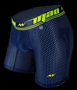 MAO Sports Boxer Soft & Stretchy Perforated Microfiber Neon Navy Blue 7034 6 - Bild 1 von 4