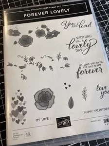 Stampin' Up Forever Lovely Photopolymer Stamp Set Greetings - Picture 1 of 5