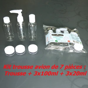 Reisetasche mit Flaschen für Handgepäck im Flugzeug Kabine - Bild 1 von 1