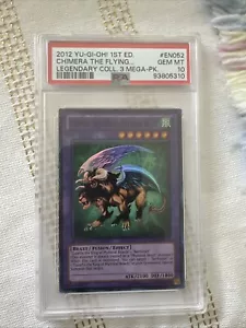 2012 Yugioh Chimera The Flying Mythical Beast LCYW-EN052 1st Edition PSA 10 GEM - Picture 1 of 3