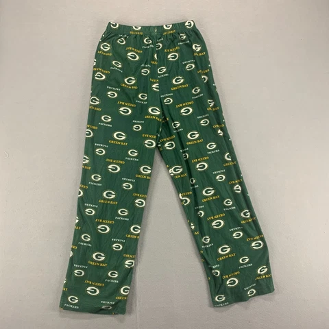 Green Bay Packers Pajama Pants Womens Medium Green Sleepwear Football 26x28 Cover