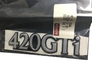 Genuine MG Rover 420 GTi 1989 -1996 Rear Badge DAL10159 NEW - Picture 1 of 1