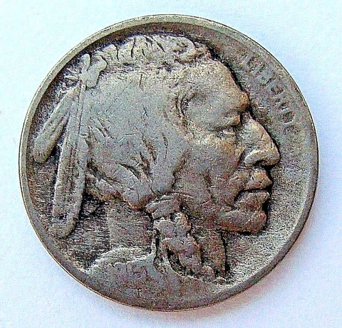 1913 TYPE I VF BUFFALO NICKEL, NICE 3/4 HORN COLLECTOR  COIN,  FREE SHIPPING Cover