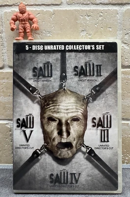 Saw 5-Disc Unrated Collectors Set - SAW 1 - 5 (5-Disc DVD) Horror - Image 1 of 4