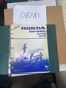 Honda Service Shop Repair Manual Book 1984 CH125 CH 125 Elite 61KJ900 OEM - Picture 1 of 9