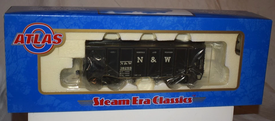 Atlas 7754-2 55 Ton Fishbelly Hopper Norfolk & Western N&W - NEW O Gauge 2-Rail - Image 1 of 4