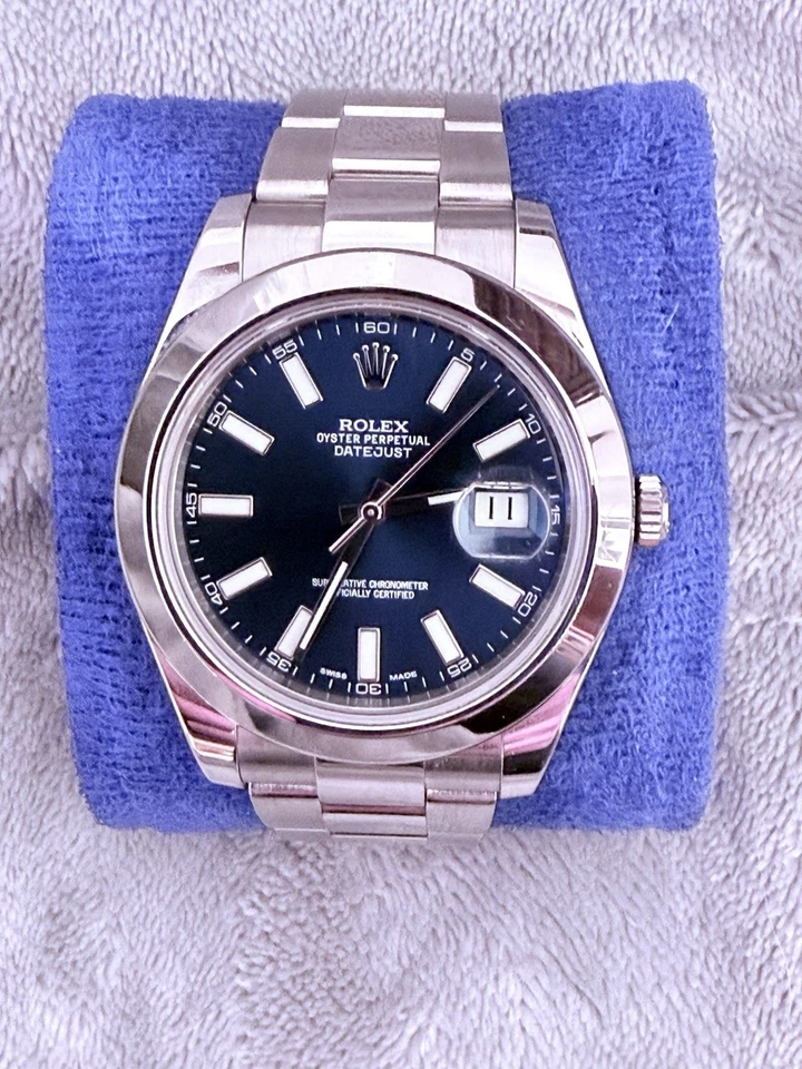 Rolex Datejust 41 mm azul índice Oyster 1 como nuevo  Foto 1 de 4