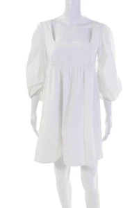 Staud Womens Cotton Sleeveless Pullover Dress White Size S - Picture 1 of 6