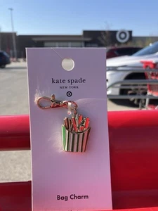 Charm borsa patatine fritte nuove con etichette fob Kate Spade new york TARGET NUOVO - Foto 1 di 2