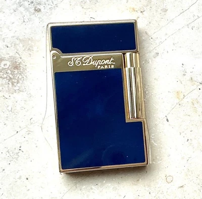 *SALE* S. T. DUPONT L2 Feuerzeug, Atelier Dark Blue Laquer, Ref. 016134 - Bild 1 von 4