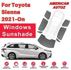 Toyota Sienna 2021 to 2026 7 Pieces Set Custom Fit Windows Sunshades - Picture 1 of 13
