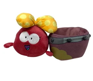 Juguete suave de felpa con tema de anfibios Polly Plantar en cubo extraíble del cubo - Imagen 1 de 12