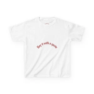 Kids Quote Tee, Personalised Inspirational Shirt, Cute Children's Apparel, White - Picture 1 of 5