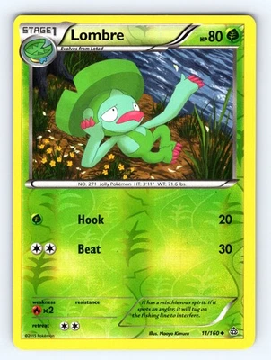 2015 Pokemon Lombre 11/160 Uncommon Reverse Holo - NM 💎 - Image 1 of 2