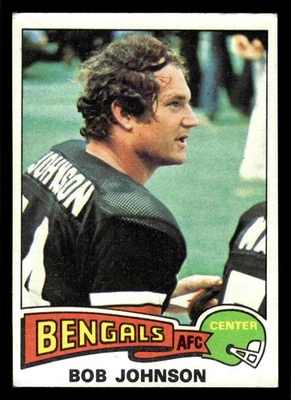 1975 Topps Bob Johnson #412 - Cincinnati Bengals - Image 1 of 2