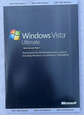 Kit promocional Microsoft Windows Vista Ultimate con Windows Live y clave de producto Foto 1 de 4