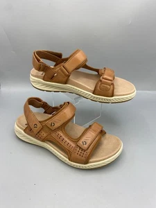 Earth Origins Mira Azora Women's Sandals 9M Brown Comfort Adjustable - Picture 1 of 10