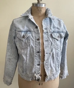 Vintage LEVI’S Denim Jacket “E” Chore Work Use Yellow Chain Stitch Pre 1970 - Picture 1 of 21