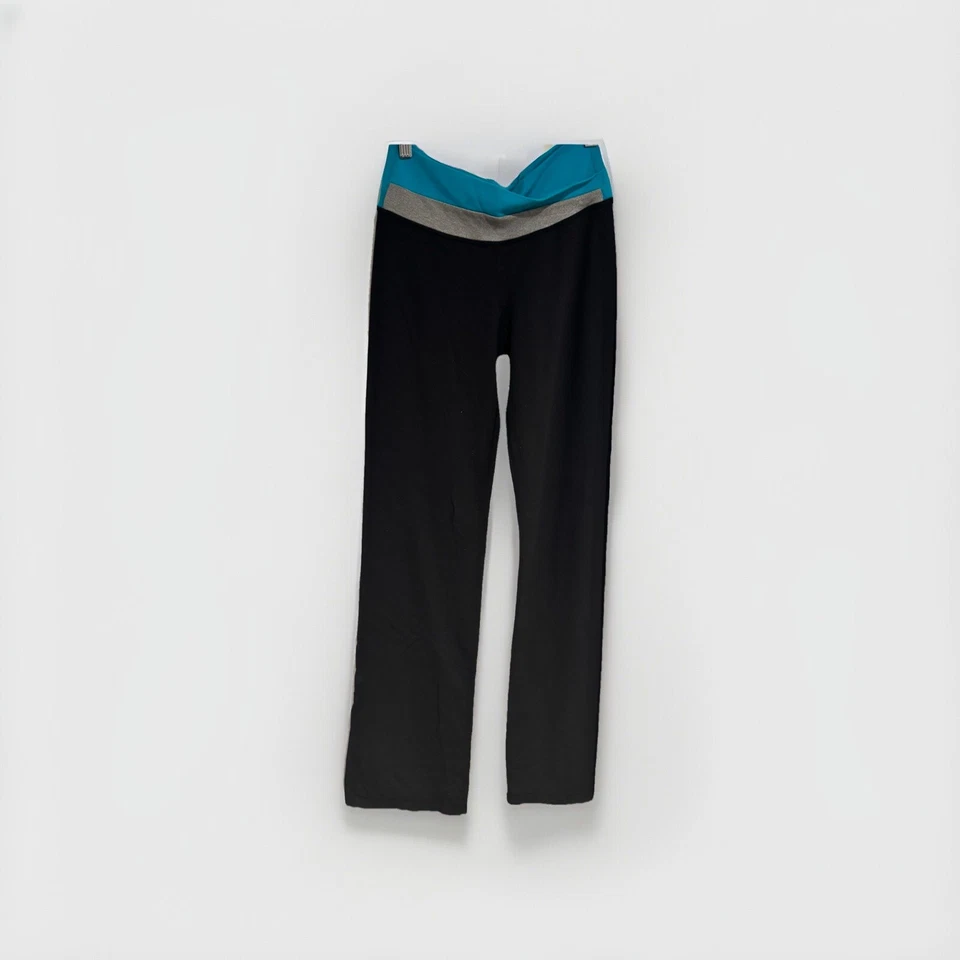 Pantalones Lululemon Astro Groove Yoga Azul Aqua Gris Banda Cruzada Talla 4 Foto 1 de 4