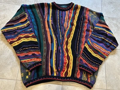 Suéter Grueso Coogi Vintage Tundra Talla 2XLT Canadá Color Loco/Diseño Años 90 Foto 1 de 4